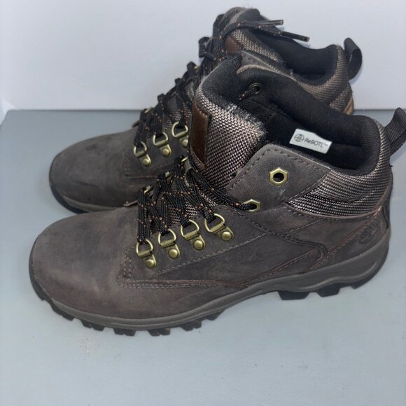 Timberland Ortholite  Hiker Boots Brown Leather Rebotl   Size 8.5 - Picture 3 of 11